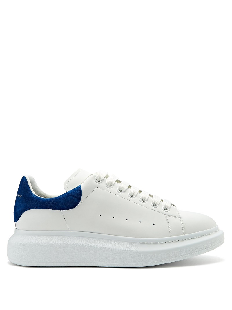 Alexander McQueen Blue Suede Sneaker