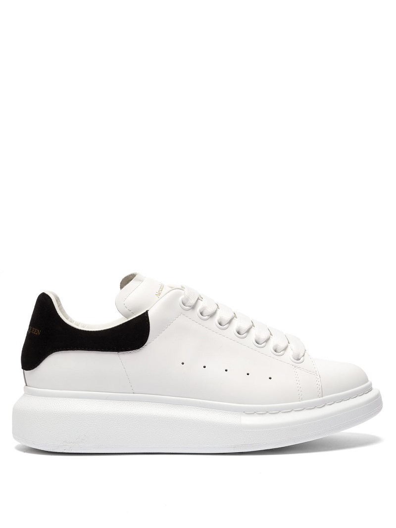 Alexander McQueen White Suede Black Snaeker