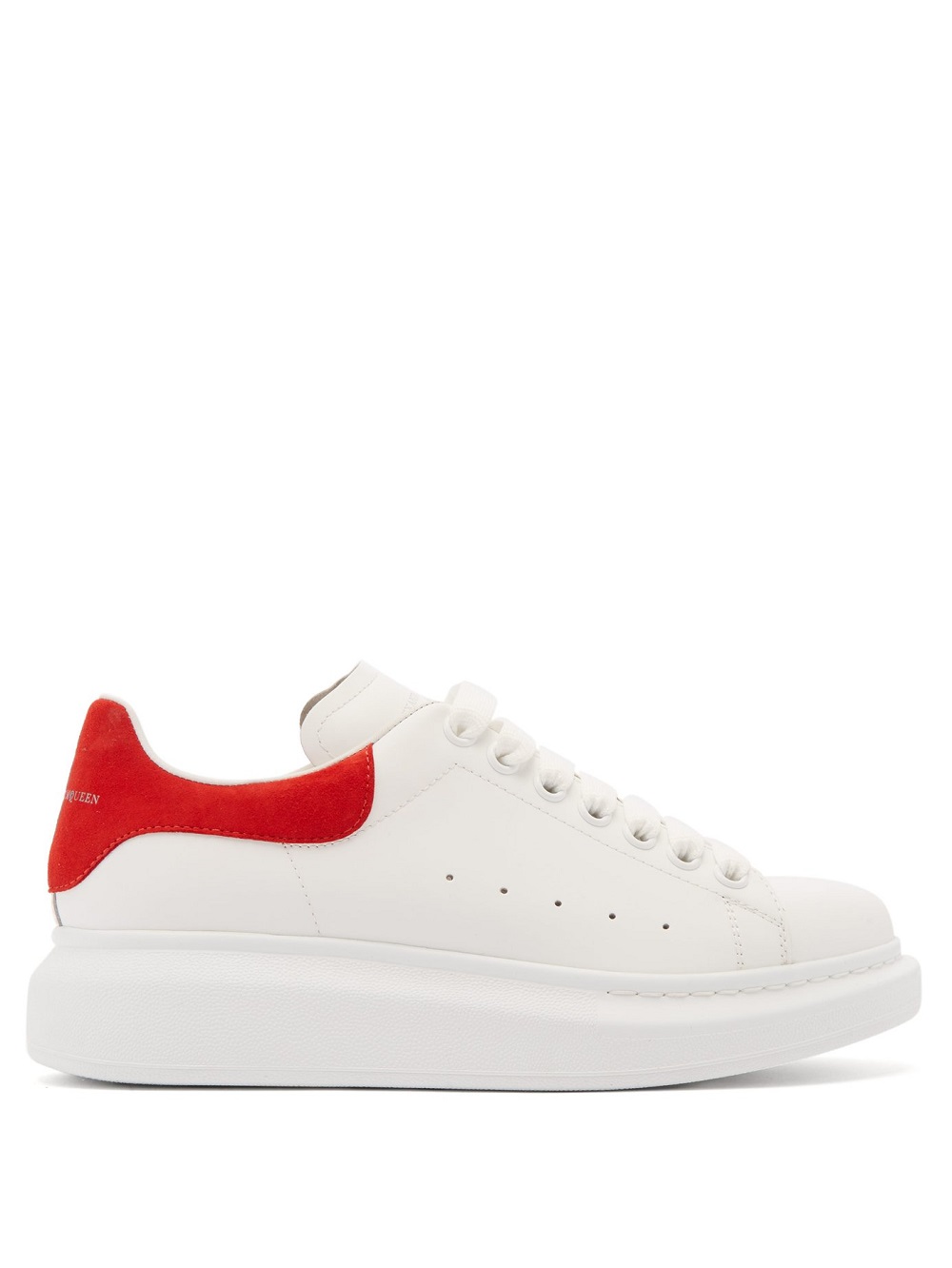 Alexander Mcqueen Red Suede Sneakers