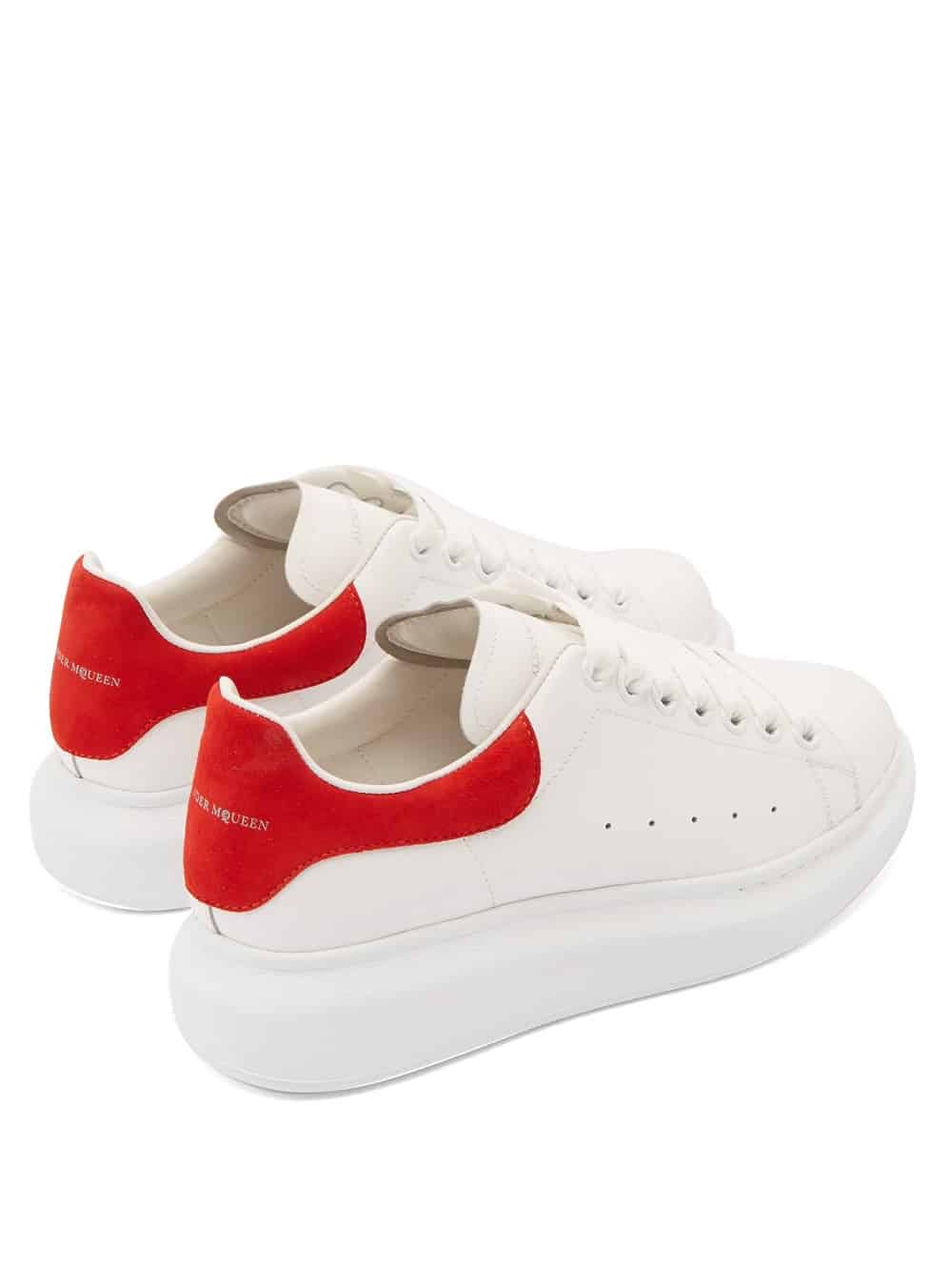 Alexander Mcqueen Red Suede Sneakers