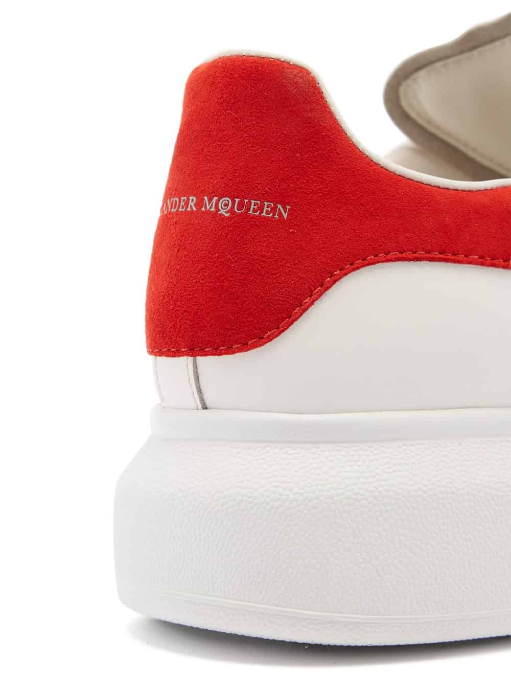 Alexander Mcqueen Red Suede Sneakers