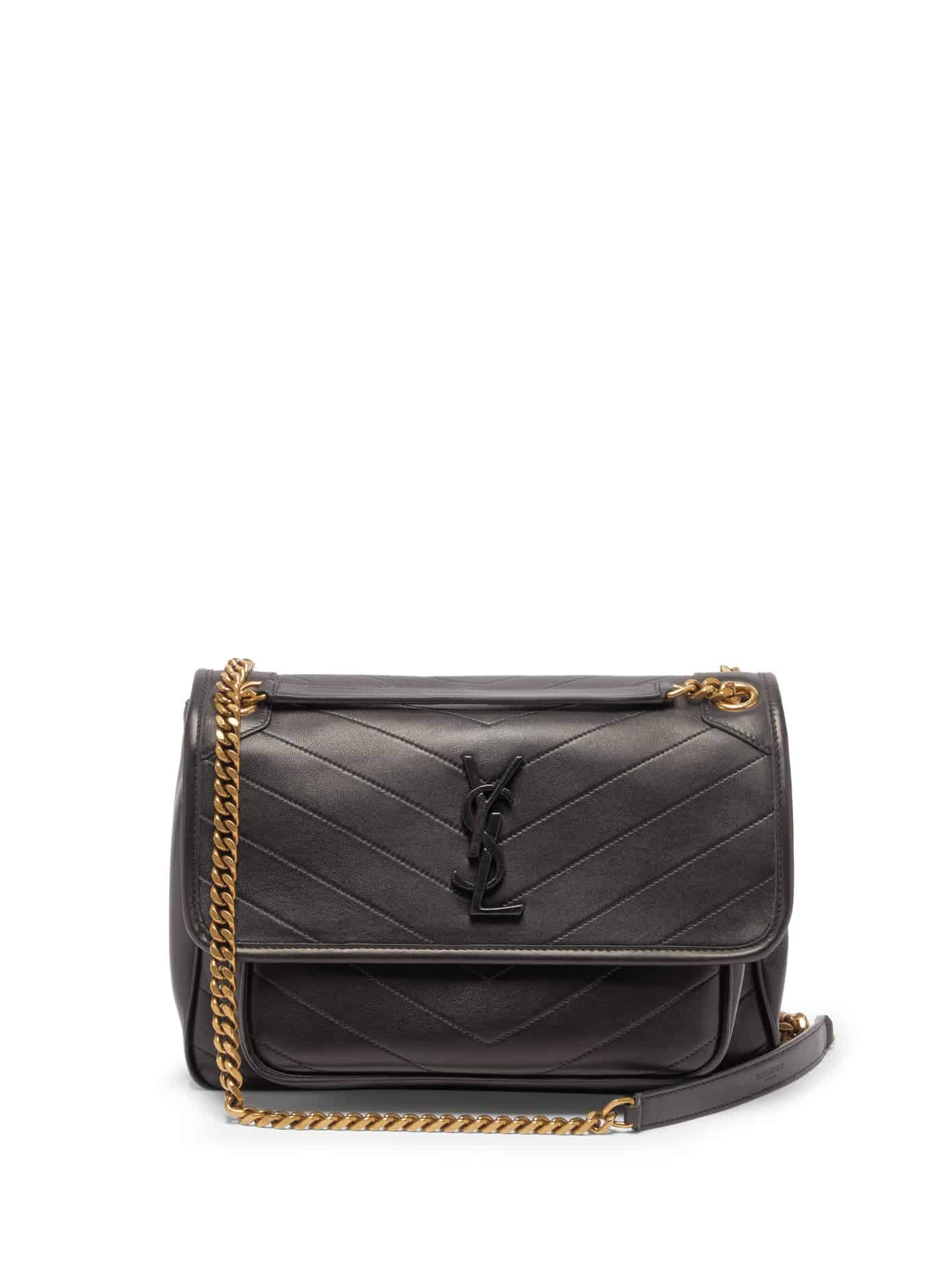 YSL Niki Black Medium Shoulder Bag