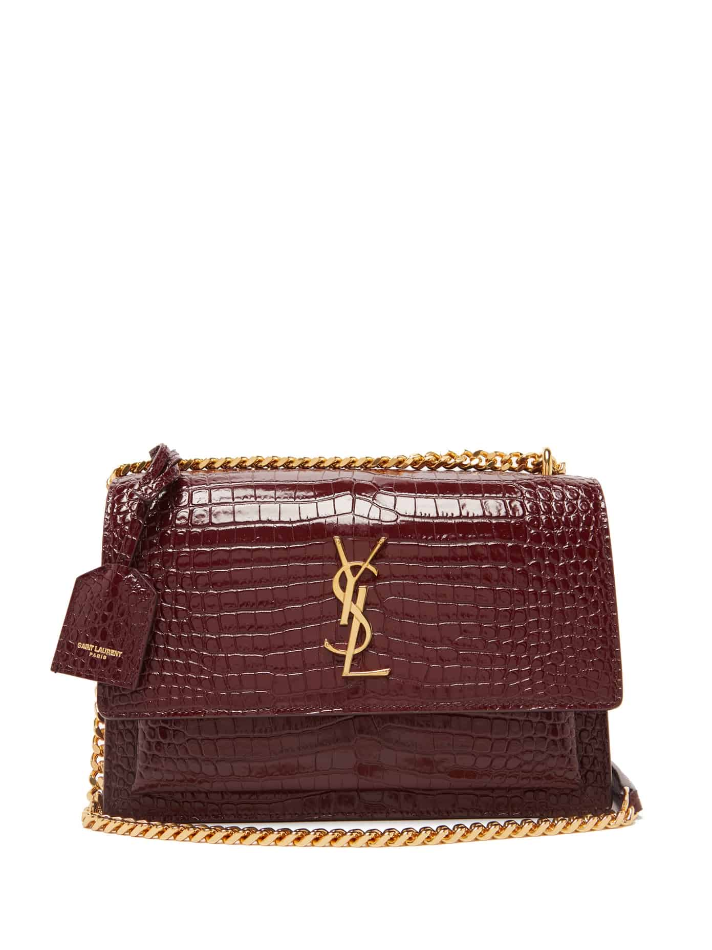 YSL Sunset croc effect Bag