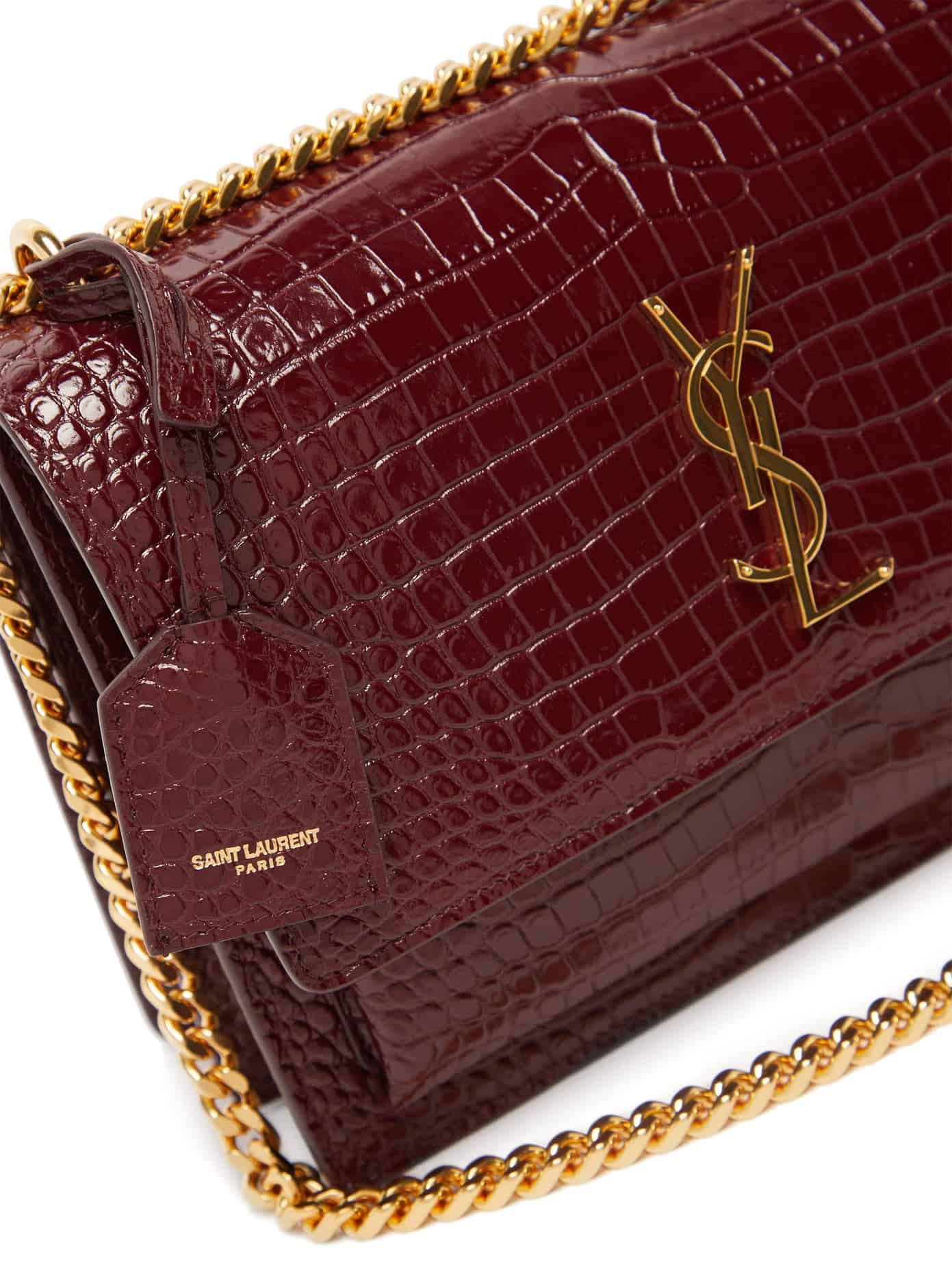 YSL Sunset croc effect Bag