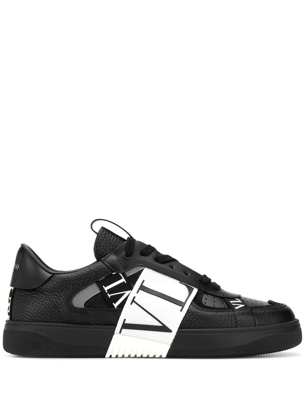 Valentino VL7N Banded Sneakers - Black & White