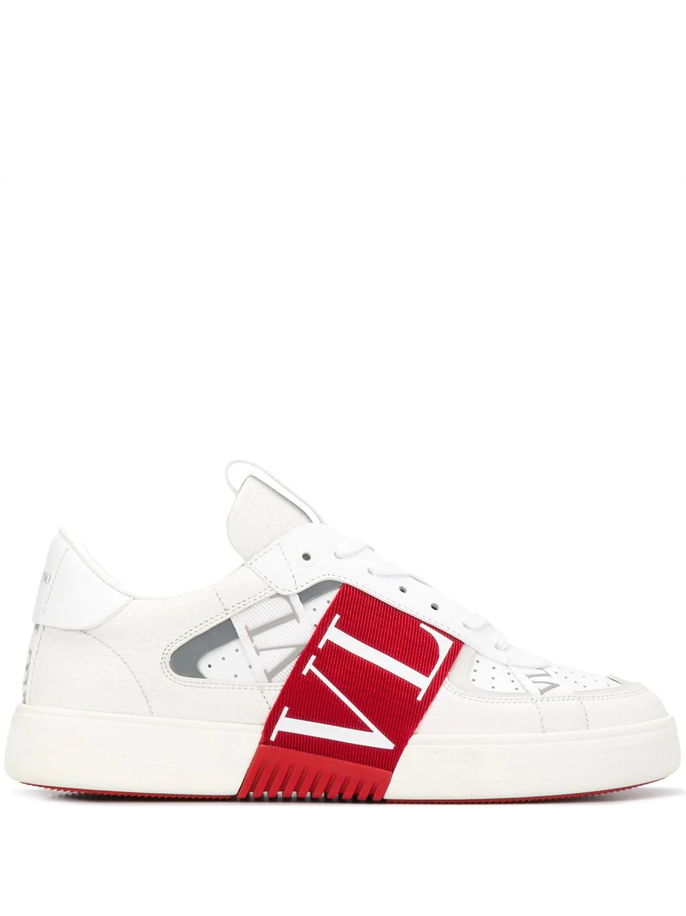 Valentino VL7N Banded Sneakers - White & Red