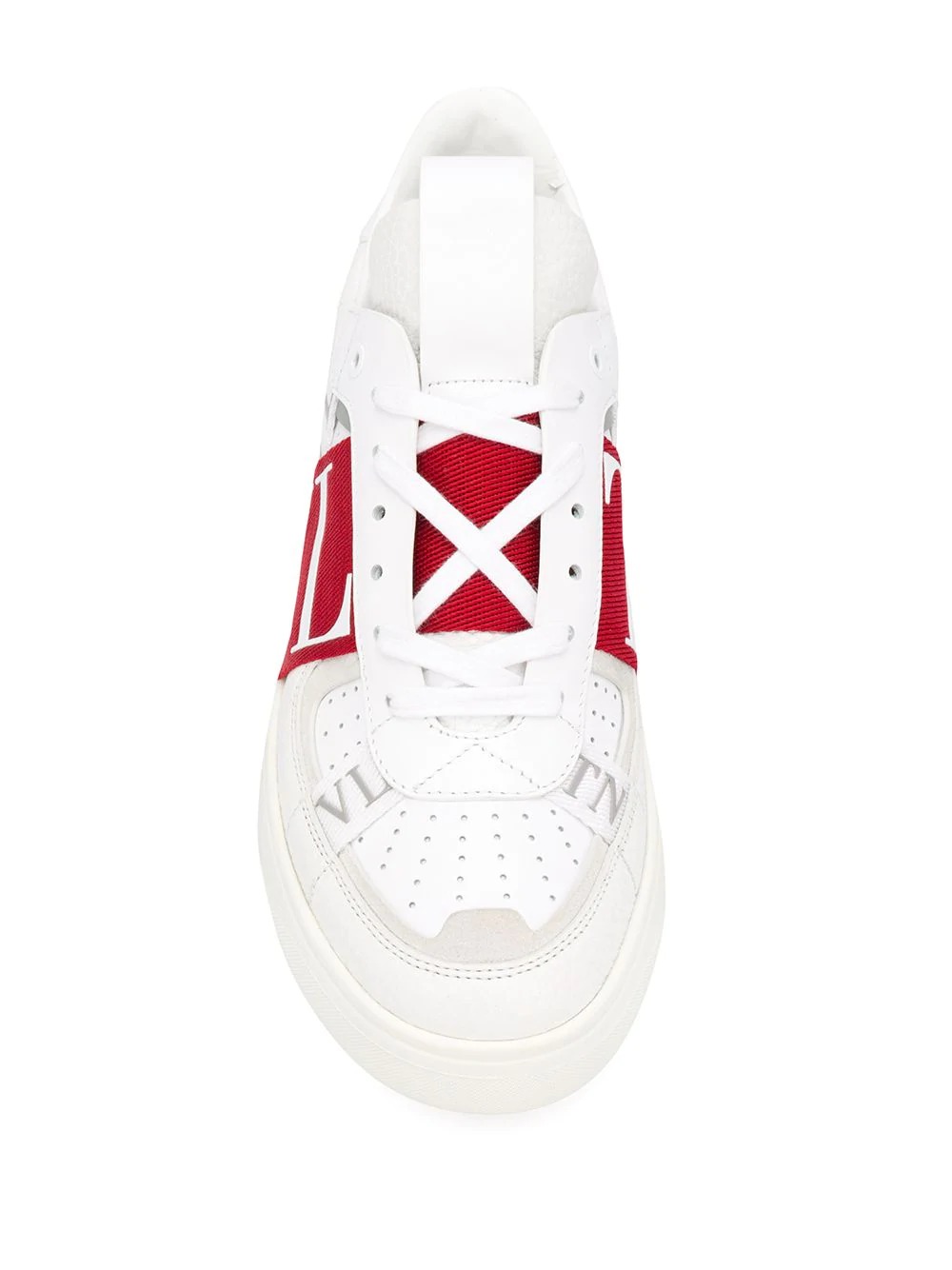 Valentino VL7N Banded Sneakers - White & Red