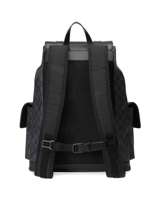 GG Supreme Canvas Backpack - Black