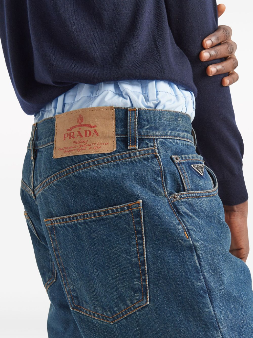 Prada Triangle Logo Jean