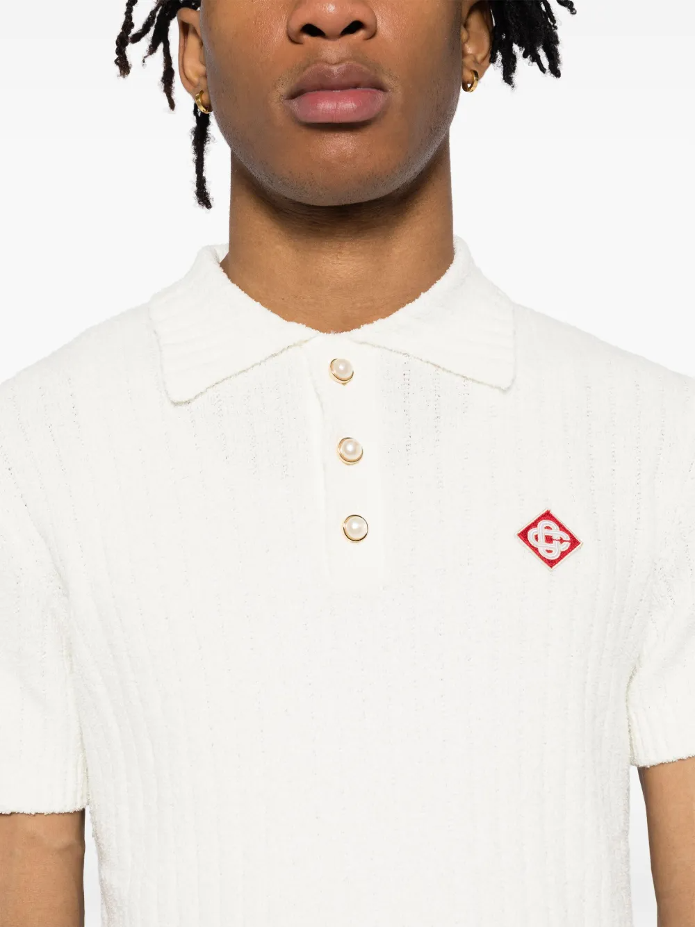 Casablanca Boucle Polo Shirt