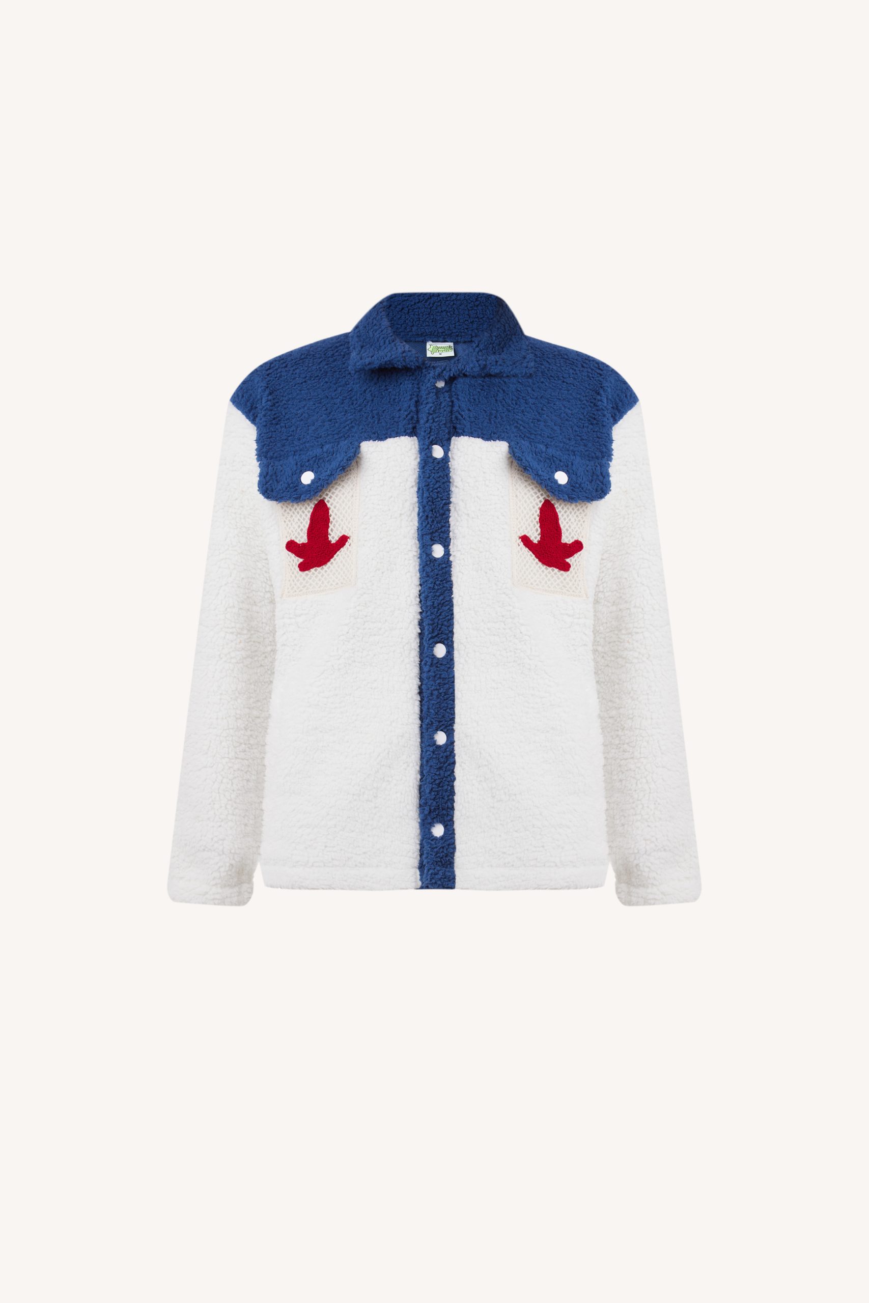 Breanda Louis Motif Pocket Teddy Jacket