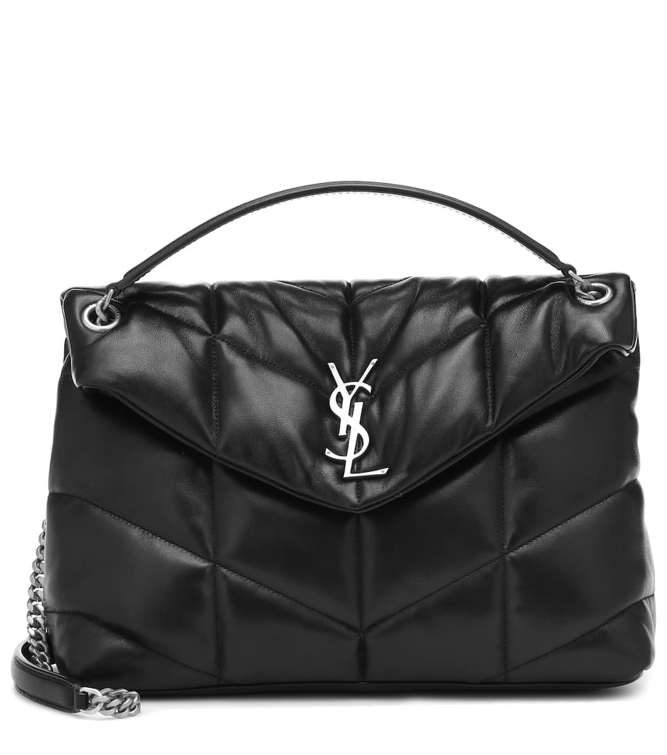 YSL LouLou Puffer Black Medium Shoulder Bag