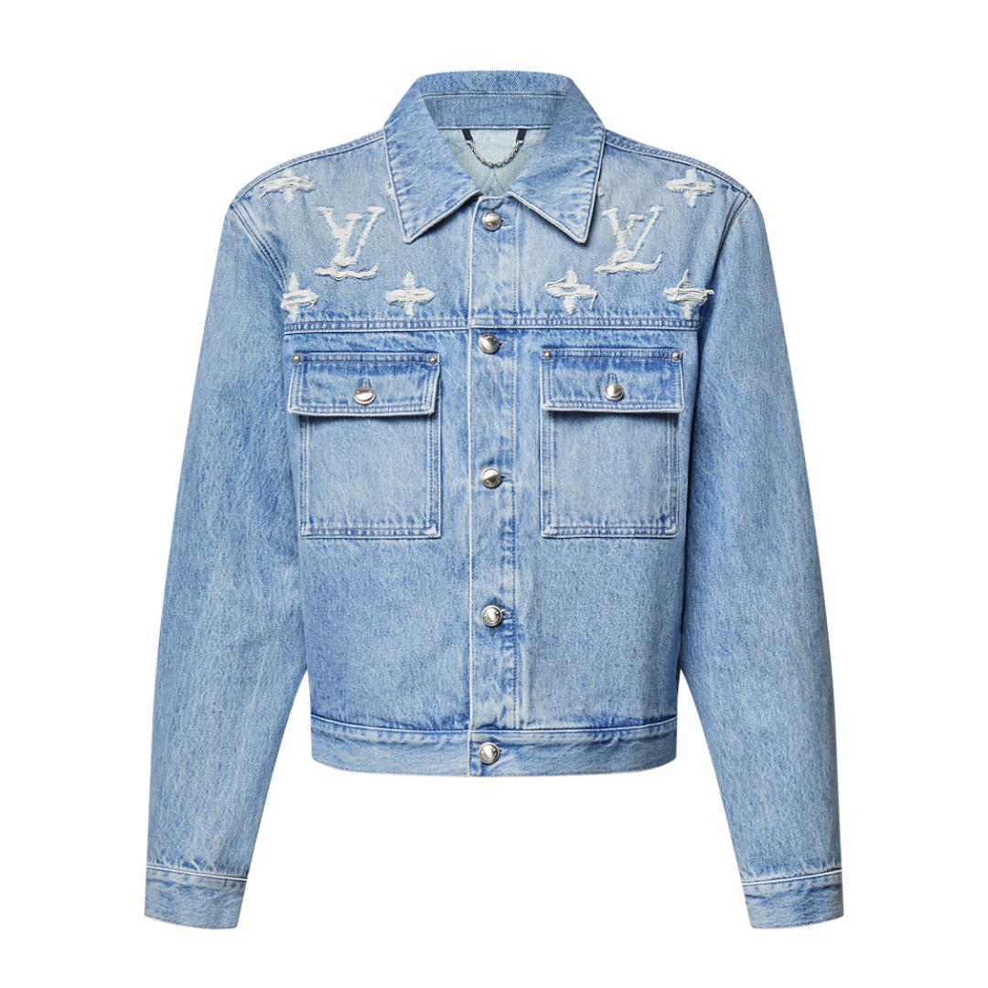 Lv Monogram Denim Jacket