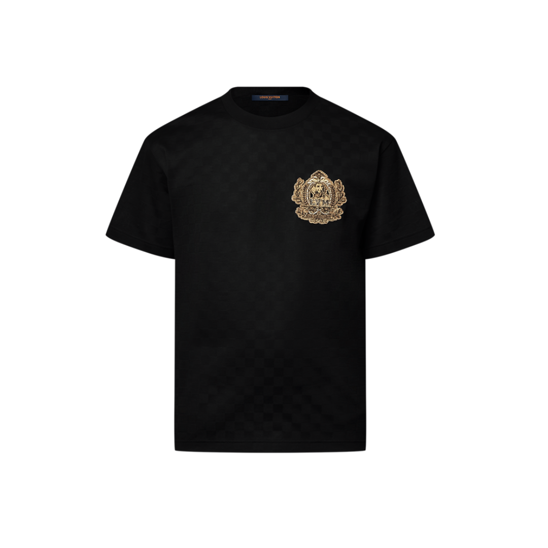 LV Damier Jacquard Patch Logo T-Shirt