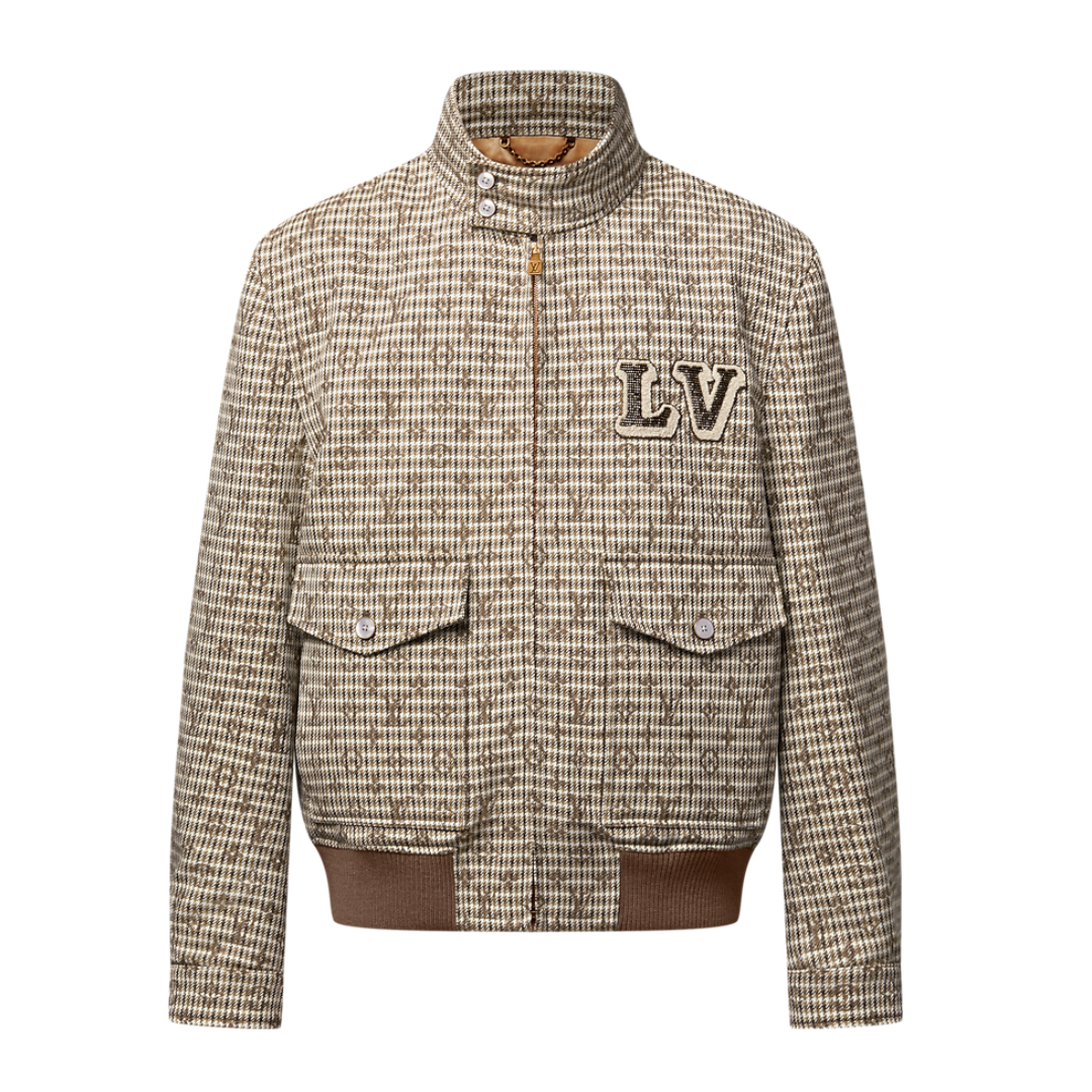 Lv Monogram Wool Jacket