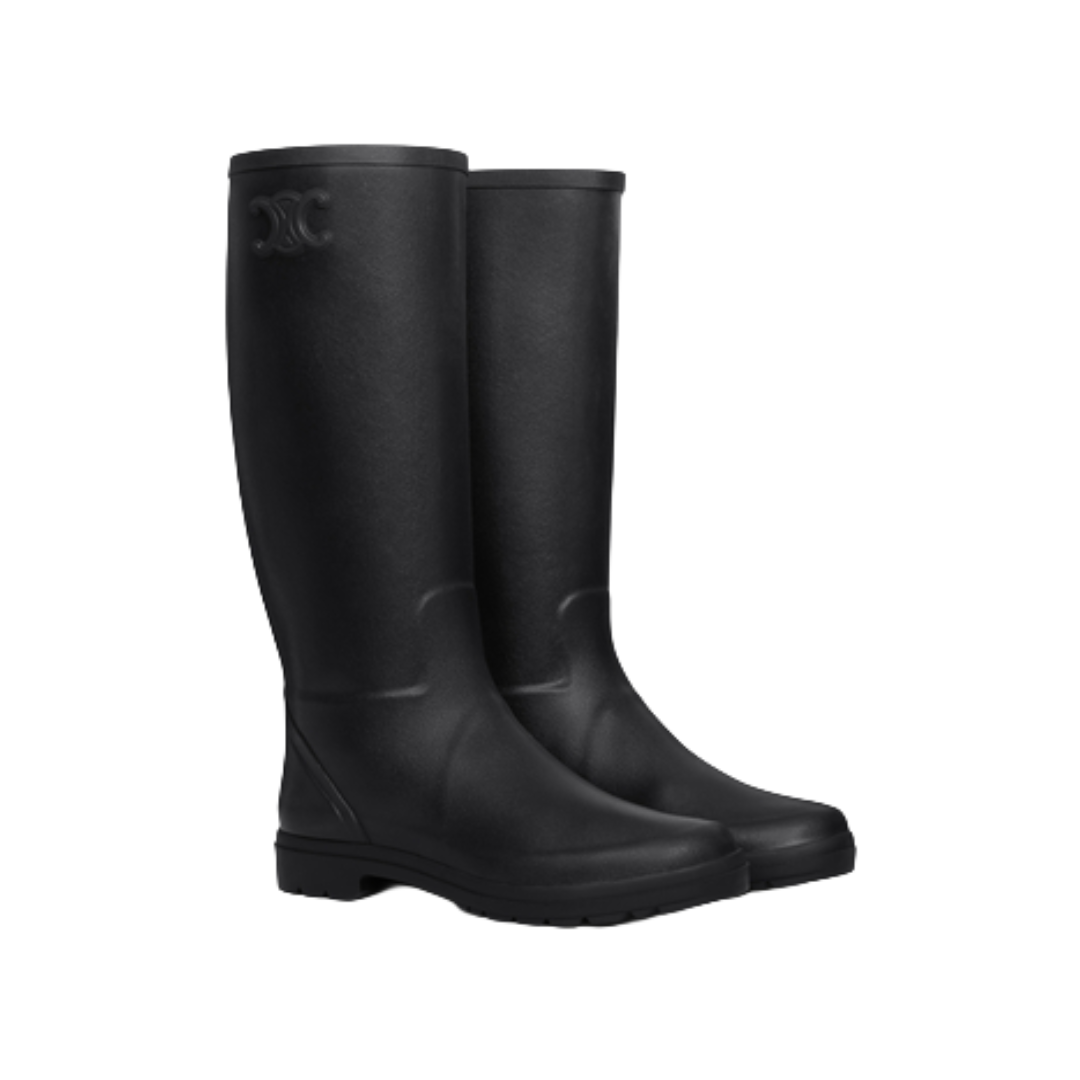 Celine Rubber High Boots