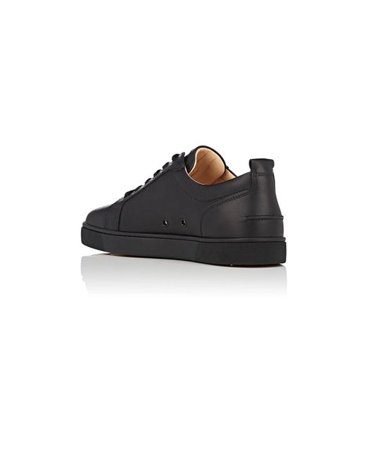 Christian Louboutin JR Black Flat Sneaker