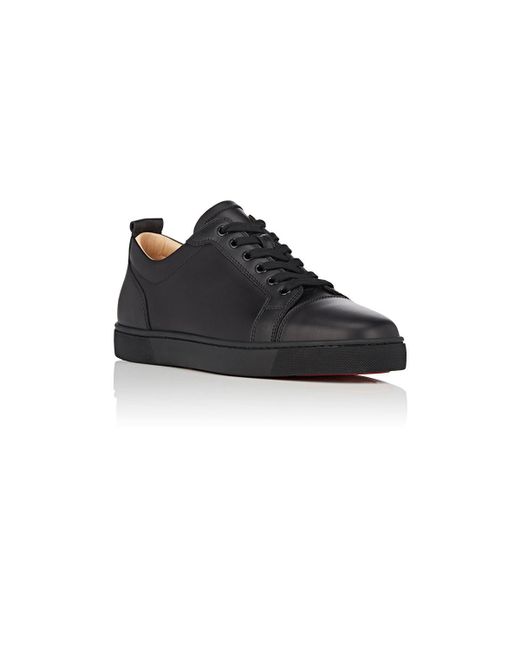 Christian Louboutin JR Black Flat Sneaker