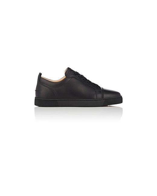 Christian Louboutin JR Black Flat Sneaker