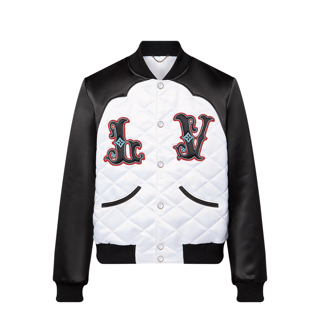 LV Satin Bomber Jacket