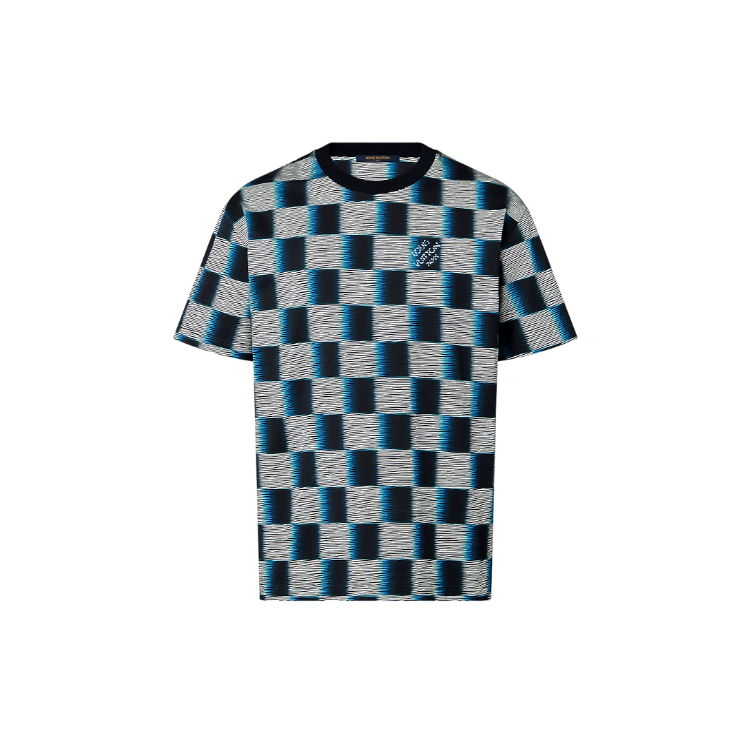 LV Damier Print T-Shirt