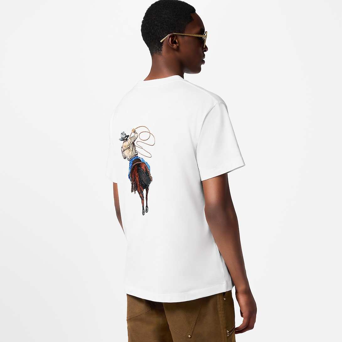 LV Ebroidered Graphic T-Shirt