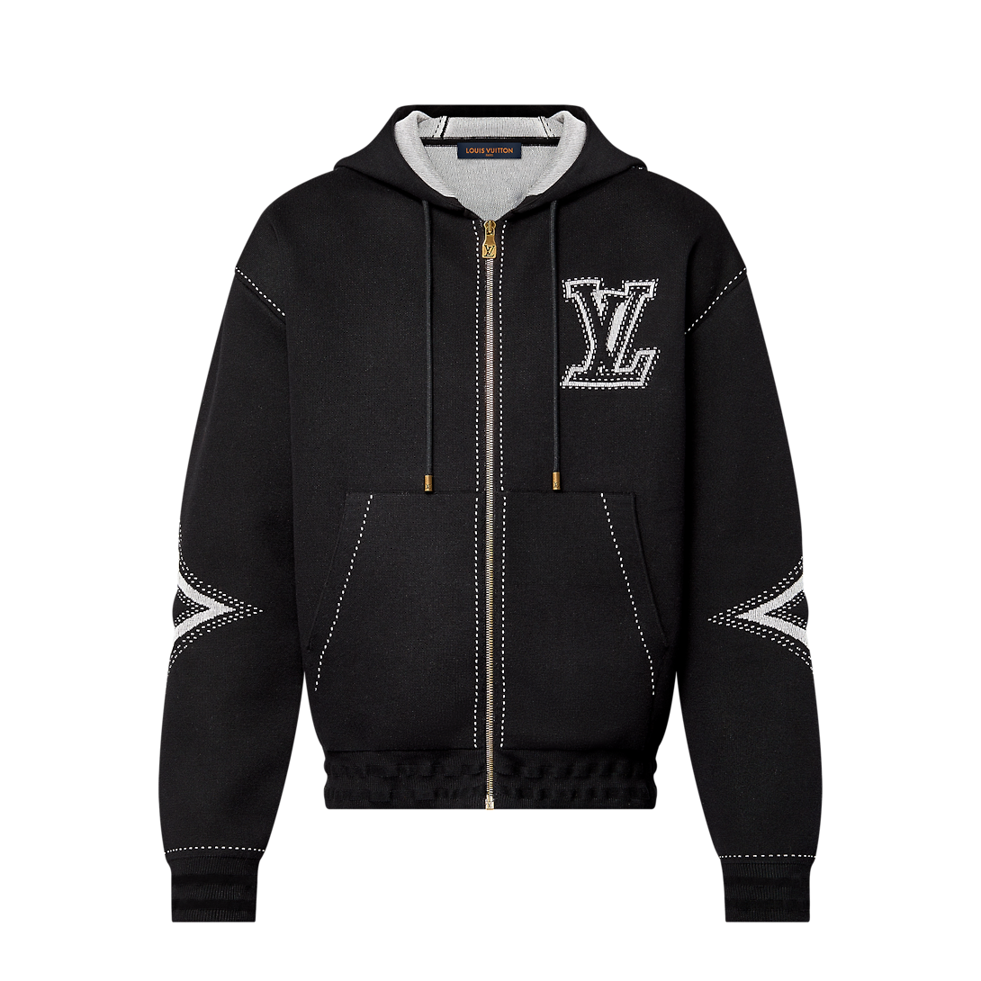 LV Intarsia Zip Hoodie