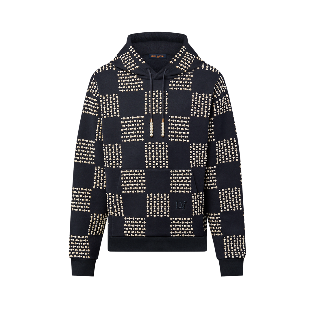 LV Pearl Damier Embroidery Hoodie